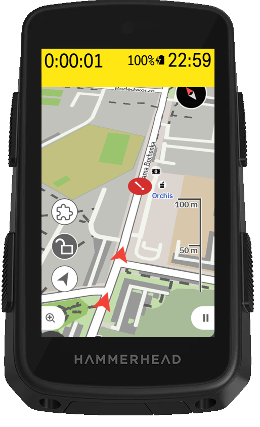 Karoo screen showing a rider SOS alert